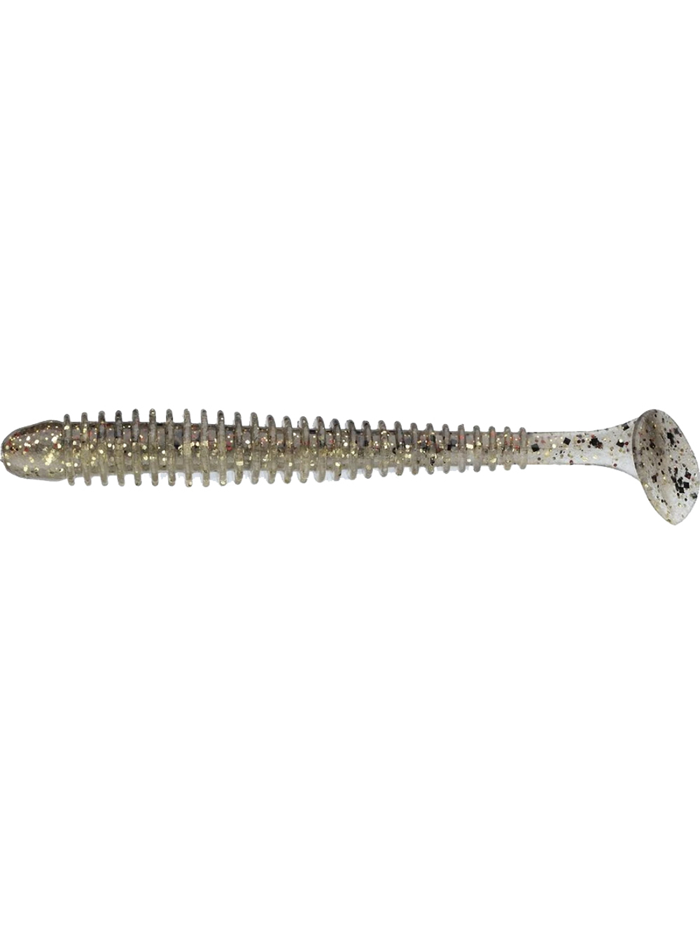 Приманка силиконовая Keitech Swing Impact 4.5" #417 Gold Flash Minnow, 3 упаковки по 6 штук