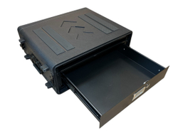 Короткий рэковый кейс 3 юнита 390мм LDPE +сумочка+ложемент в крышке| LDPE RACK3U390 | Внут. размеры 485*350*145мм