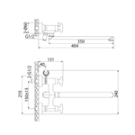 Смеситель для ванны и раковины 1/2 кер  IDDIS ACRSBL2i10WA "Acros" без душ аксессуаров ХРОМ
