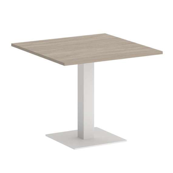 Onix Direct Стол квадратный O.SPRG-2 Дуб Аттик/Металл Белый 900*900*750