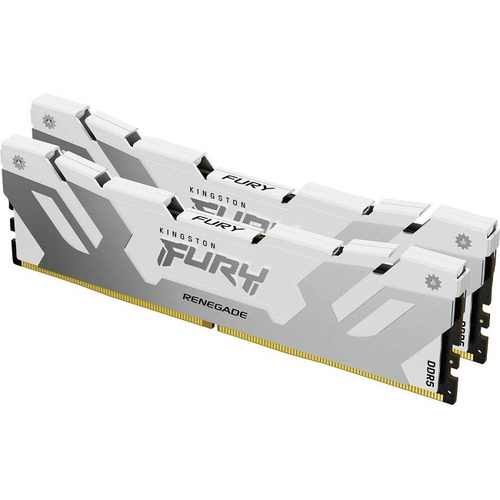 Модуль памяти DIMM DDR5 32Gb, 6400Mhz, 2x16Gb, Kingston FURY Renegade White (KF564C32RWK2-32)