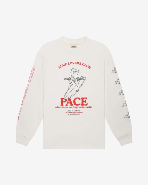Лонгслив Miracle Apparel Surf Lovers Club молочный