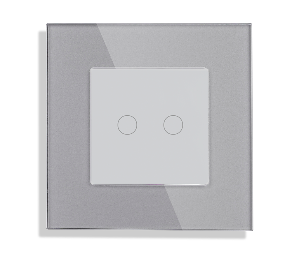 Стеклянная панель для рамки 2KL-GY 47*47мм СЕРЫЙ