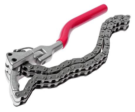 Съемник фильтров масляных 60-160мм усиленный цепной L=520мм JTC