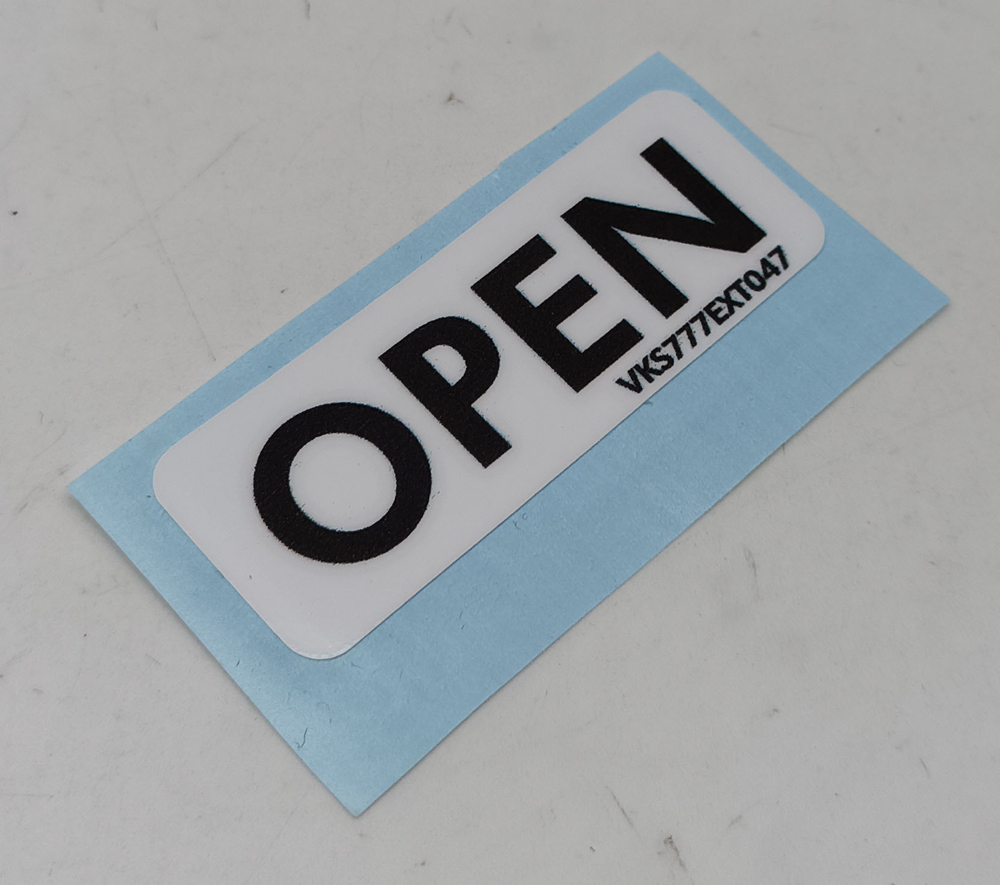 Плакард VKS777EXT047