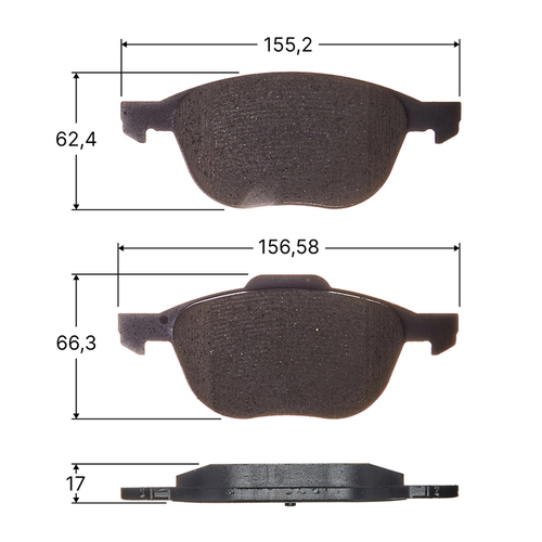 Колодки тормозные дисковые Avantech передние (противоскрипная пластина в компл.) AV113