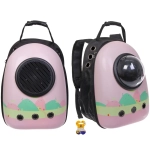 Рюкзак - переноска для животных «ЛЮБИМЫЙ БРО», цвет розовые мечты, 27*33*43см/до 7кг (сетка, иллюминатор, подложка) (Пакет и Лейбл)