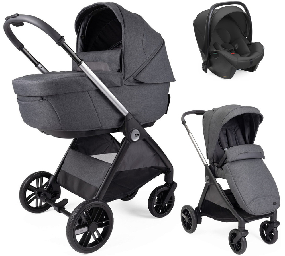 Коляска Chicco Bellagio 3 в 1 с автокреслом Kory Plus Black Satin Black Satin