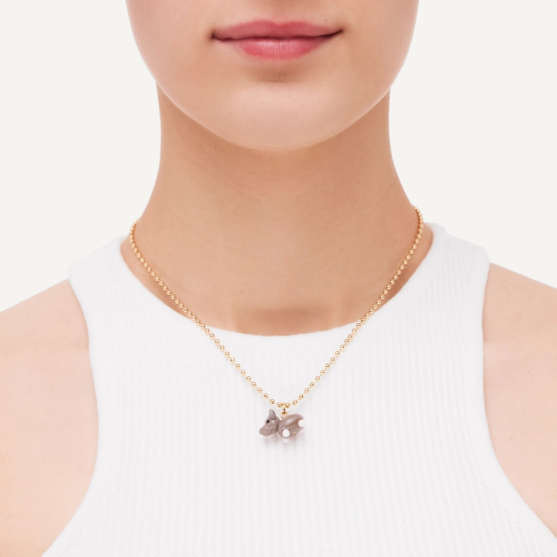 Колье Мой Любимый Пушистик на Цепочке – Крыса