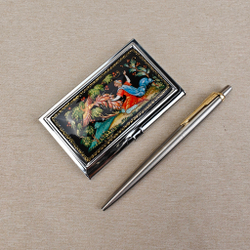 Набор подарочный "Иван-царевич и Жар-птица" с ручной росписью в футляре