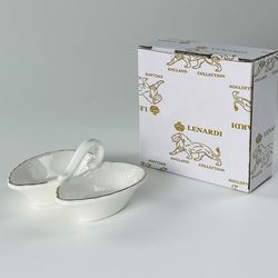 Lenardi 305-144 Менажница 10см АВРОРА ЗОЛОТО в под.уп.(х48)Фарфор