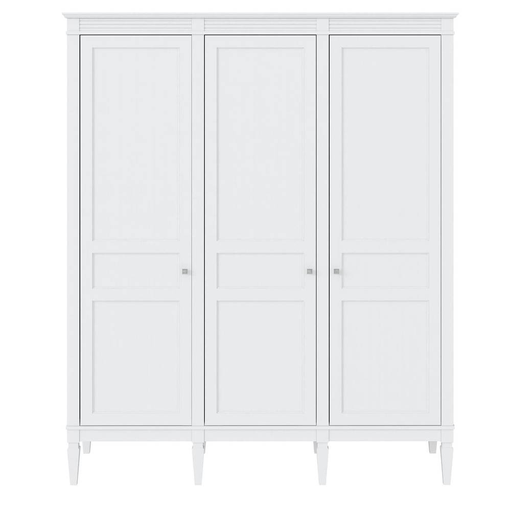 Шкаф для одежды ""Ольса"" 03 (белый лак) из массива сосны"