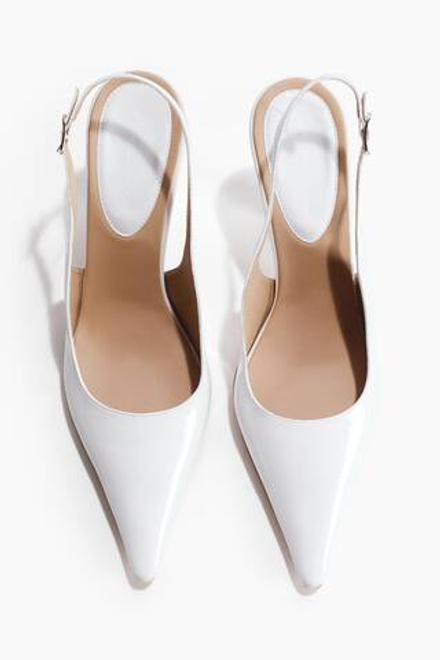 H&M - Stella McCartney Туфли с открытым носком и острым носком, белый