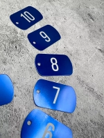 Номерки на ключи металлические