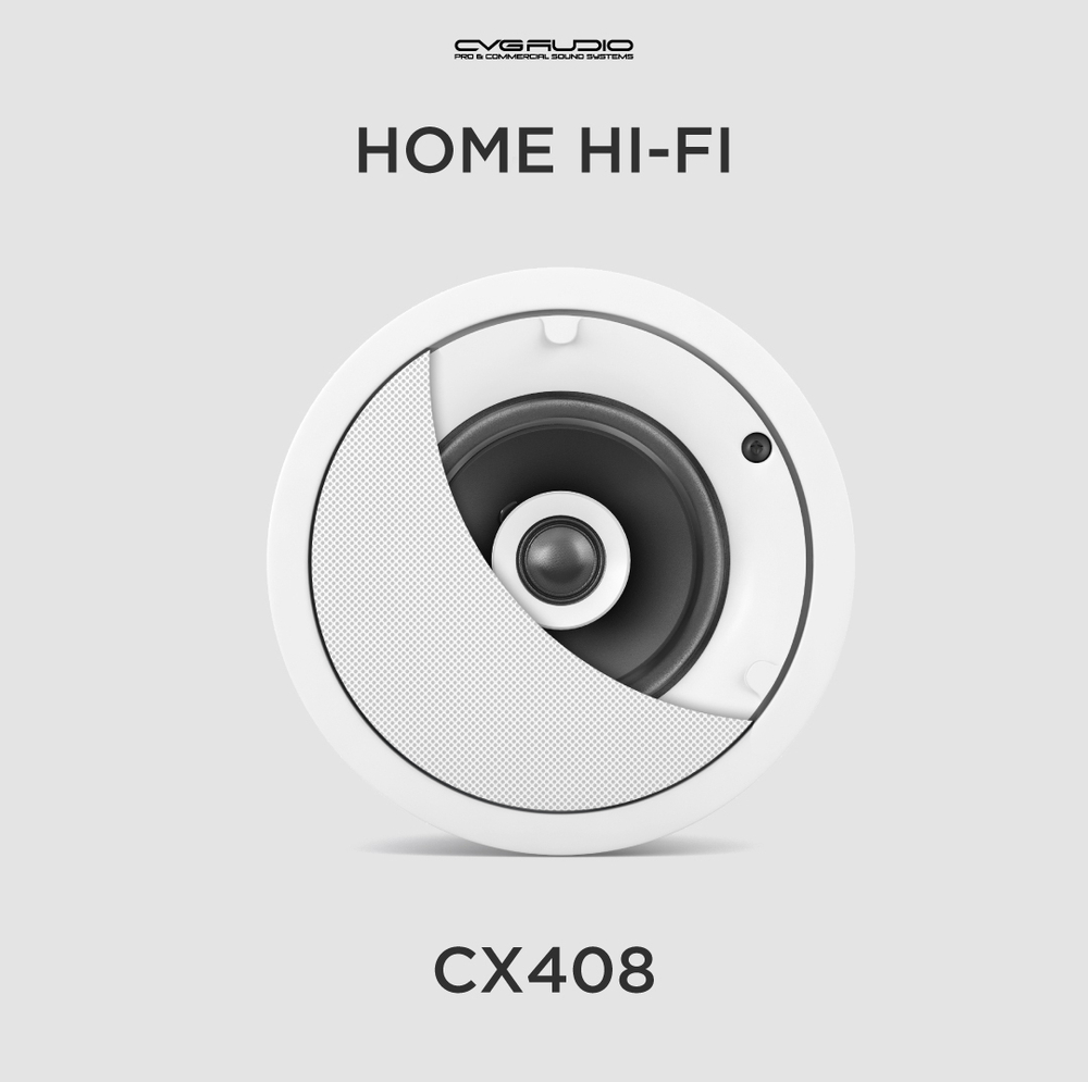 CVGAUDIO CX408 Двухполосная акустическая система home Hi-Fi класса, 4” (101,6mm) / 3/4” (19mm), мощность 20W RMS / 40W max – 8ohm, две лицевых сетки (с рамкой / безрамочная)