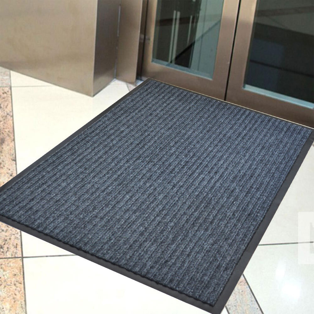 Коврик 120*150см влаговпитывающий ребристый FLOOR MAT "Стандарт", серый