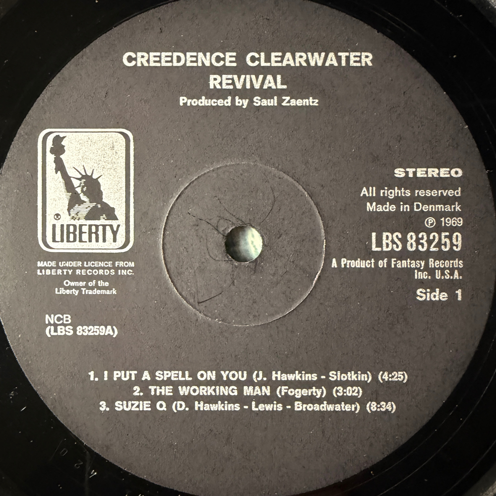 Creedence Clearwater Revival ‎– Creedence Clearwater Revival (Дания 1969г.)