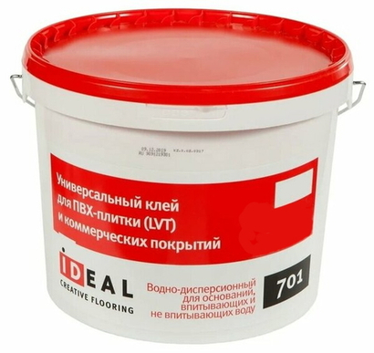 Клей Ideal 701 (1 кг) универсальный для ПВХ-плитки (LVT) и коммерческих покрытий