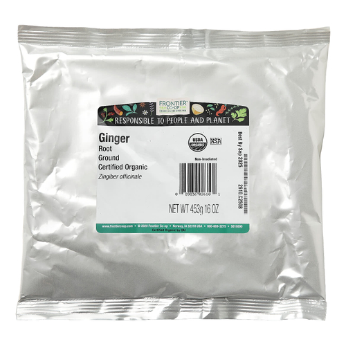 Frontier Co-op, молотый корень органического имбиря, 453 г (16 унции)