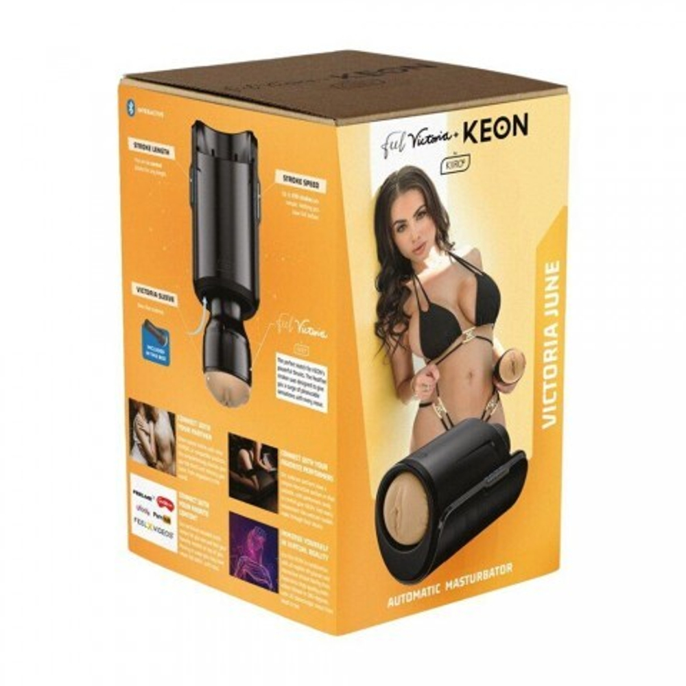 Интерактивный смарт-мастурбатор Keon Combo Set от KIIROO (рукав копия порнозвезды Victoria June)