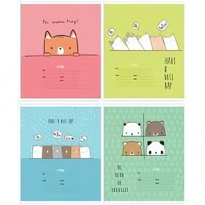 Тетрадь школьная А5 12л линия "Beary Beary" (Meshy)