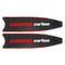 Лопасти Leaderfins Pure Carbon красная отбортовка. угол 20 градусов, длина 80 см