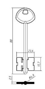 Заготовка дверняк ГАРДИАН 5 (GRD5D)