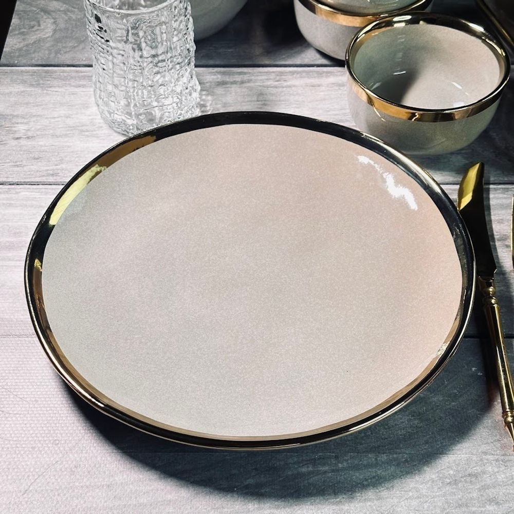 Lenardi 102-127 Набор из 6 тарелок 20,5см STONE в под.уп.(х8)Фарфор