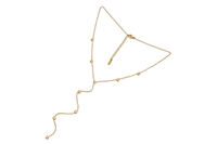 Колье-галстук Сердечки, сталь