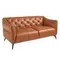 Двухместный диван Angel Cerda KF150-2P, коричневая кожа