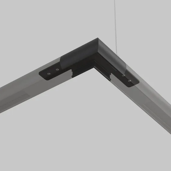 Коннектор угловой круглый Basity, черный Technical tra172cl-r-11b