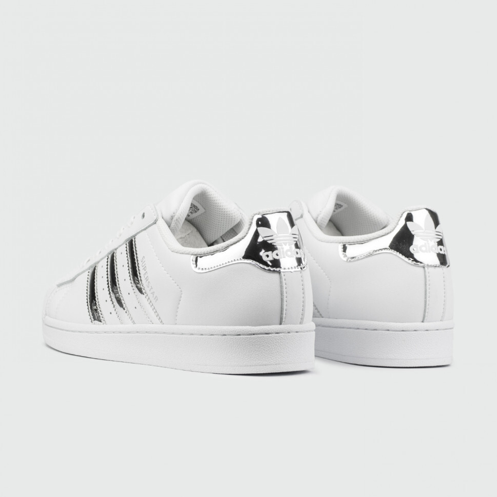 кроссовки Adidas Superstar White / Silver Wmns