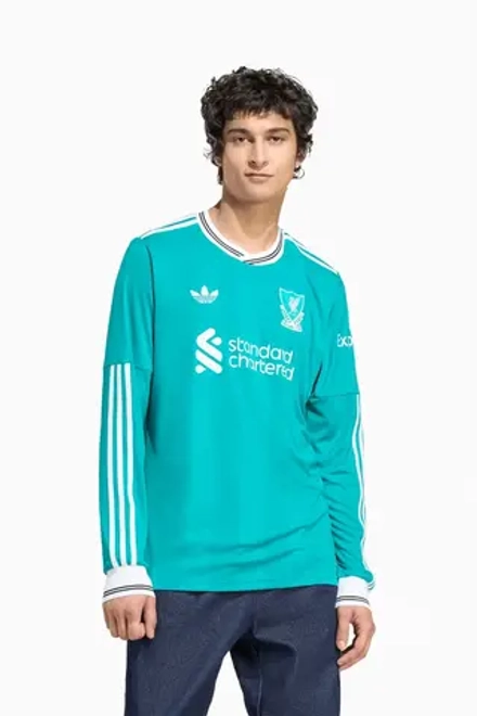 Футболка с длинными рукавами adidas Liverpool FC 25/26 3rd - бирюзовый