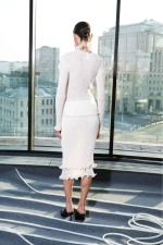 Юбка с двойным воланом Simona Cream Midi