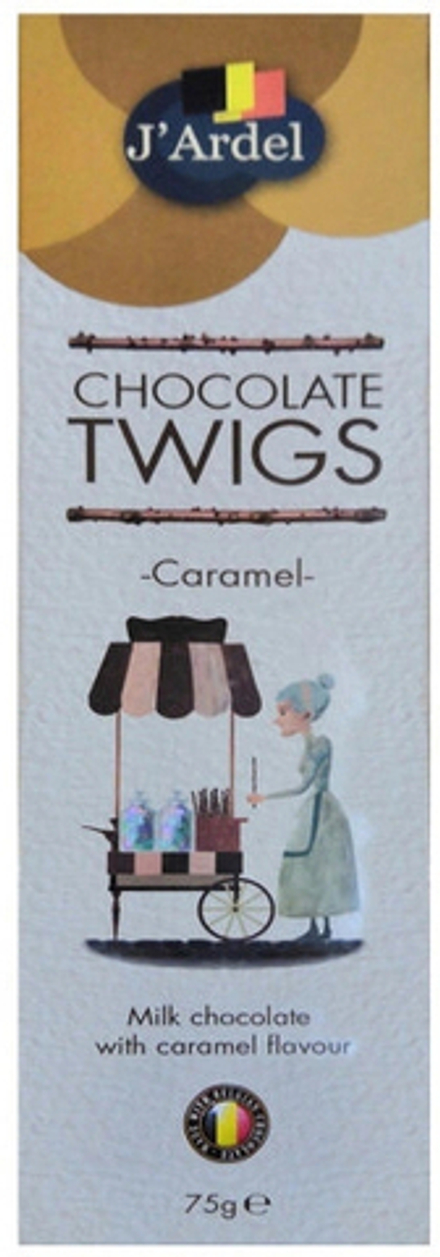 Шоколад Жардель Хворост из молочного шоколада со вкусом карамели / J'Ardel Milk Chocolate Twigs with Caramel 75г