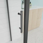 Душевой уголок Veconi Evo 100SP B 150x90 стекло прозрачное/профиль черный матовый