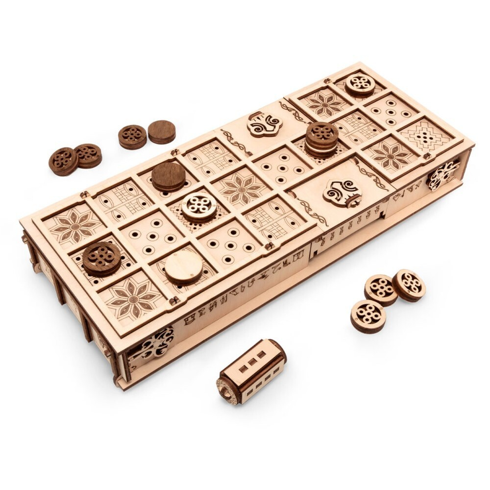 Деревянный конструктор и настольная игра GAMESET - Ура и Сенет (EWA)