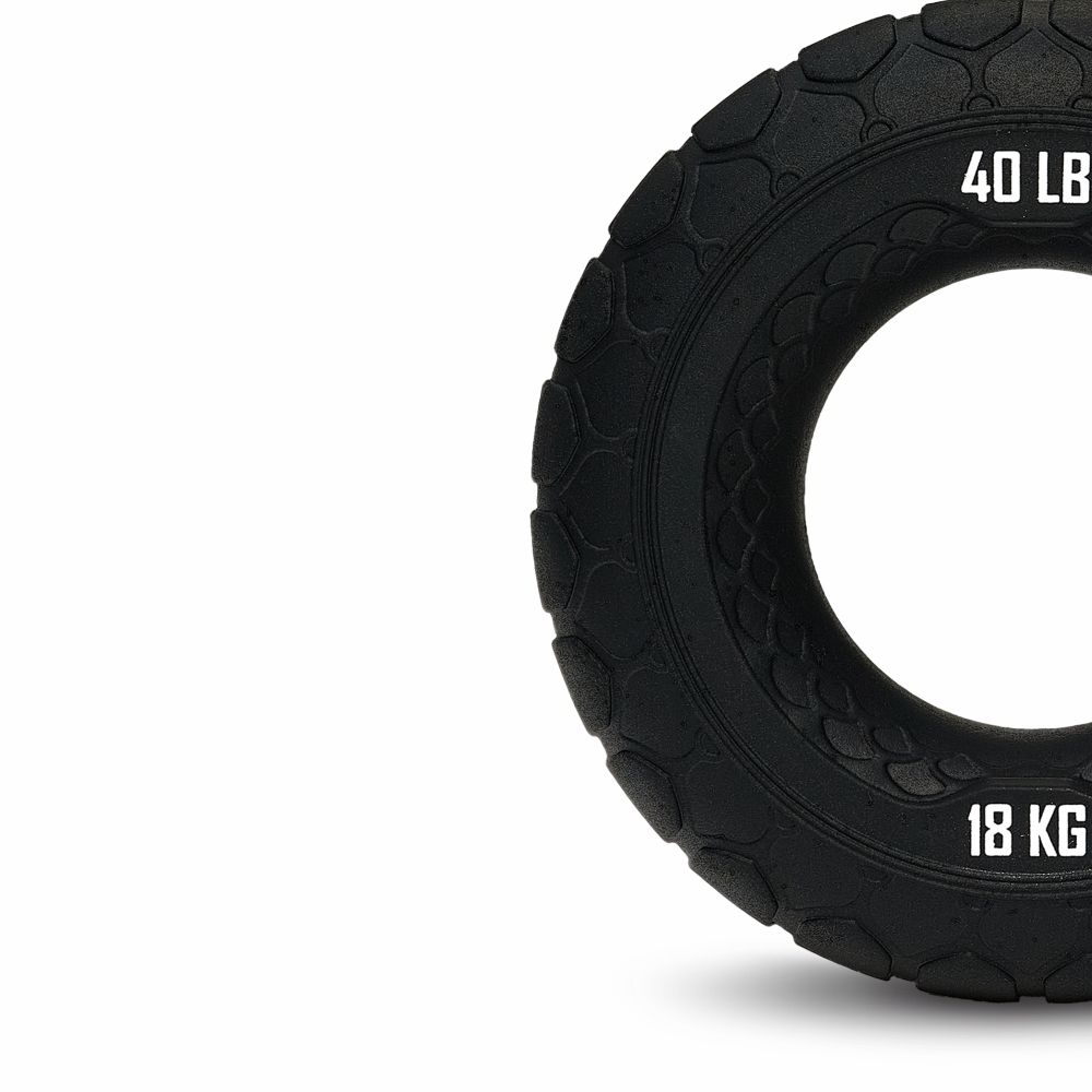 Набор из двух массажных мячей с кистевым эспандером черный