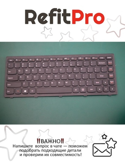 Клавиатура для Ноутбука Lenovo LenovoG400s раскладка - английская, черная (25211110)