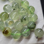 Пренит природный, бусины 8мм, штучно