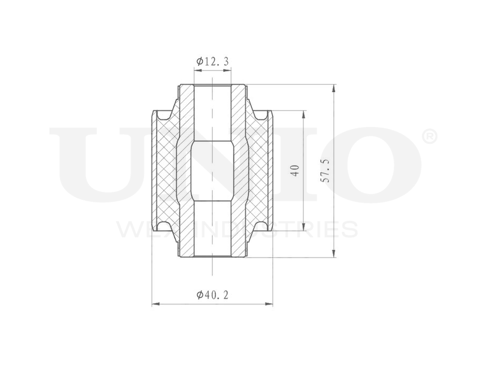Сайлентблок внутренний переднего нижнего рычага UNIO RMP-20345