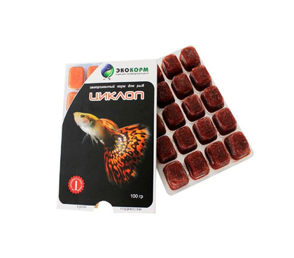 ЭКОКОРМ Циклоп замороженный, 100 г