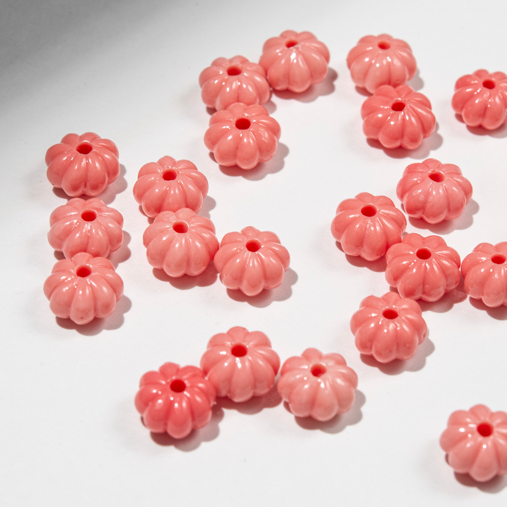 Подвеска резная "Бутон", 10,5*6мм, коралловая пудра