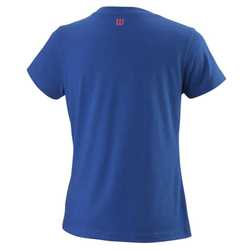 Футболка для девочки теннисная Wilson Tabby Tech Tee G - mazarine blue