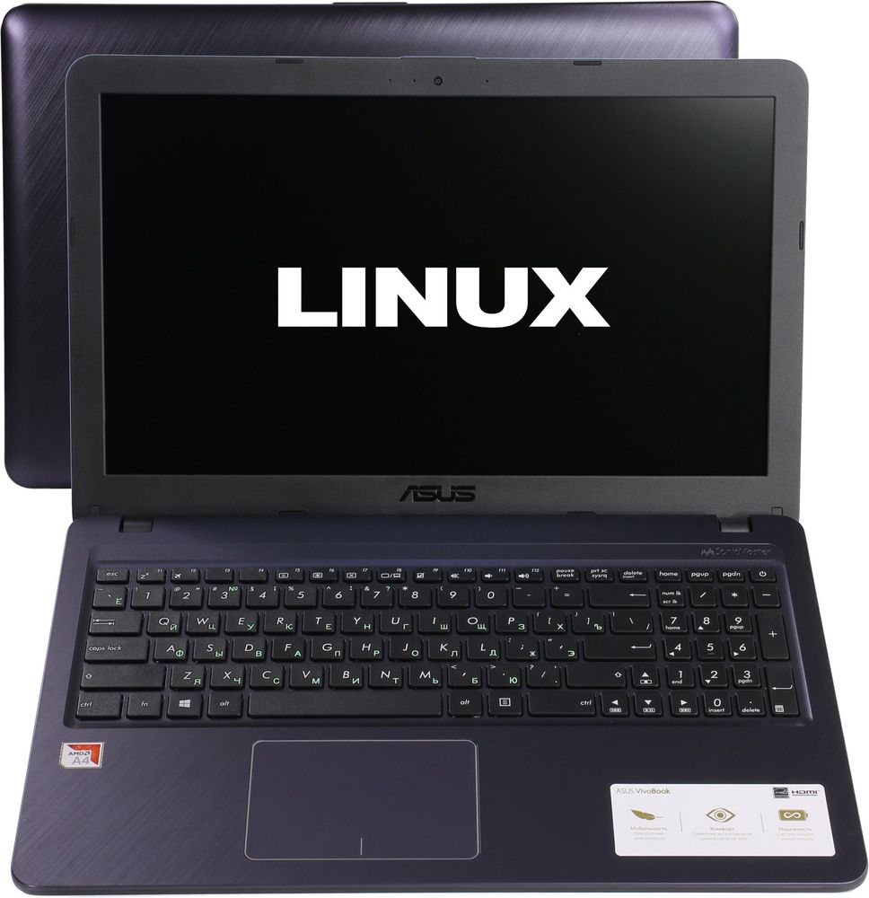 Ноутбук ASUS X543BA  AMD A4-9125/4Gb/256Gb SSD/15.6&quot; FHD Anti-Gl