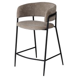 Стул полубарный Helning, мягкий шенилл, капучино