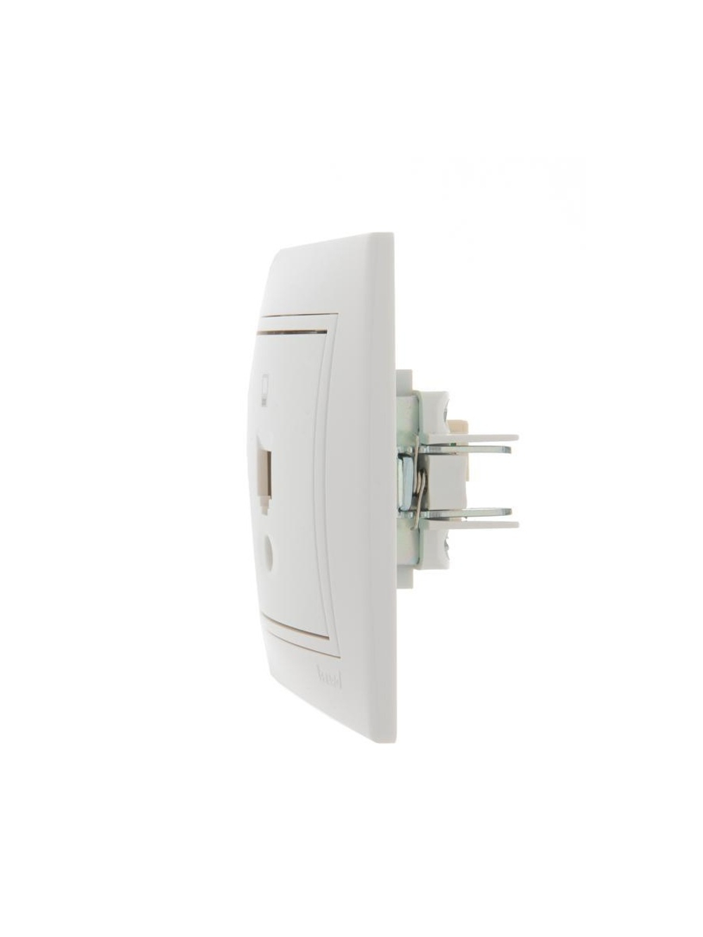 Розетка компьютерная 1-м СП Mira RJ45 бел./бел. LEZARD 701-0202-139