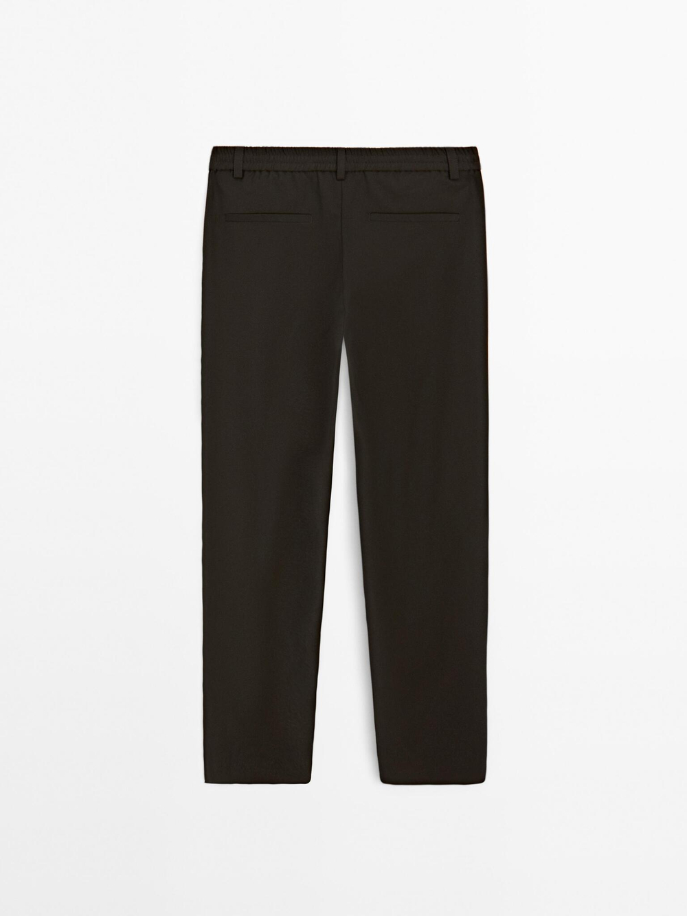 Massimo Dutti Брюки-джоггеры из шерстяной смеси, коричневый