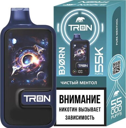 Bjorn Tron Чистый ментол 55000 затяжек 20мг (2%)