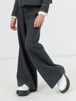 Брюки широкие для девочки AT991 темно-серый